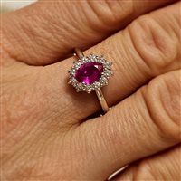 Anillo Mirco Visconti Mujer in Oro blanco Rubino 0.76 Ct HN70/B20R - HN70/B20R